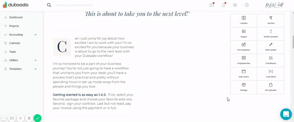 Click through to learn How to add Video to Dubsado Forms #dubsado #onboarding